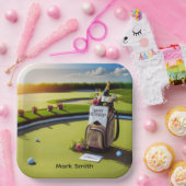 Golfurlaub mit Golf-Thema Pappteller (Party)