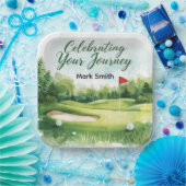 Golfurlaub mit Golf-Thema Pappteller (Party)