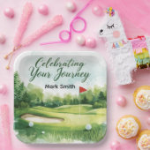 Golfurlaub mit Golf-Thema Pappteller (Party)