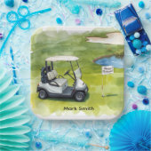 Golfurlaub mit Golf-Thema Pappteller (Party)