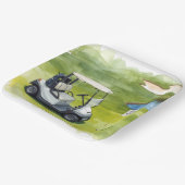 Golfurlaub mit Golf-Thema Pappteller (Gewinkelt)