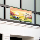 Golfurlaub mit Golfplatz und Golfername Banner (Äußeres Gebäude)
