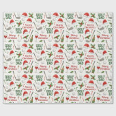 Golfurlaub mit Weineisen und Tee für Golf Vater Geschenkpapier (Flach)