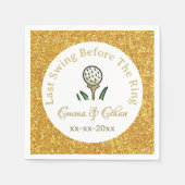 Golfurlaub vor Hochzeit am Wochenende des Party We Serviette (Vorderseite)