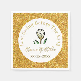 Golfurlaub vor Hochzeit am Wochenende des Party We Serviette