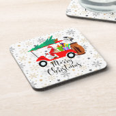 Golfurlaub Weihnachten Reiten Golf Golf Golf Golf Getränkeuntersetzer (Linke Seite)