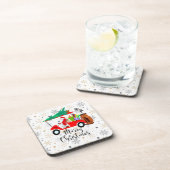 Golfurlaub Weihnachten Reiten Golf Golf Golf Golf  Getränkeuntersetzer (Rechte Seite)