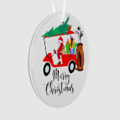 Golfurlaub Weihnachten Reiten Golf Golf Golf Golf  Ornament (Vorderseite)
