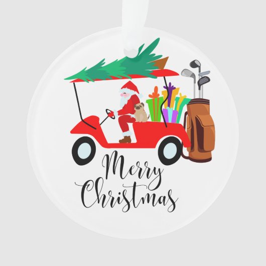 Golfurlaub Weihnachten Reiten Golf Golf Golf Golf  Ornament (Vorderseite)