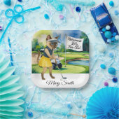 Golfurlaub zum Thema für Siameser Katzen Pappteller (Party)