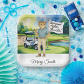 Golfurlaub zum Thema für Siameser Katzen Pappteller (Party)