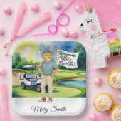 Golfurlaub zum Thema für Siameser Katzen Pappteller (Party)