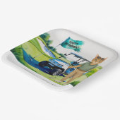 Golfurlaub zum Thema für Siameser Katzen Pappteller (Gewinkelt)