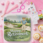 Golfurlaub zum Thema für Siameser Katzen Pappteller (Party)