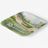 Golfurlaub zum Thema für Siameser Katzen Pappteller (Gewinkelt)