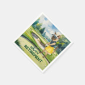 Golfurlaub zum Thema für Siameser Katzen Serviette (Ecke)