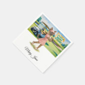 Golfurlaub zum Thema für Siameser Katzen Serviette (Ecke)