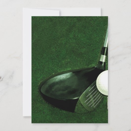 Golfveranstaltung Einladung (Rückseite)