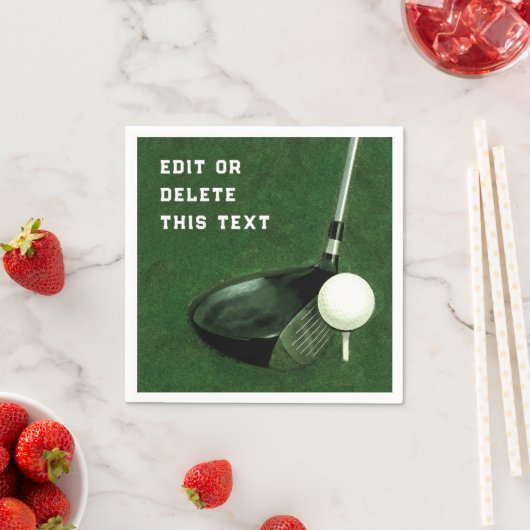 Golfveranstaltung Serviette (Beispiel)