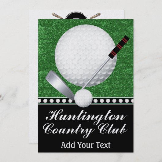 Golfveranstaltung - SRF Einladung (Vorne/Hinten)