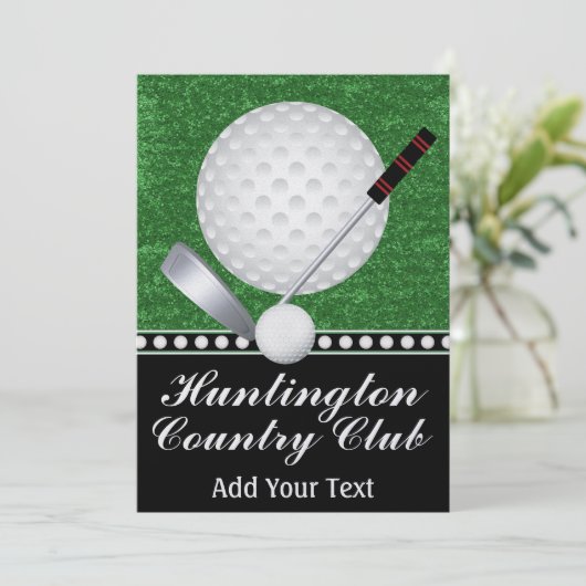 Golfveranstaltung - SRF Einladung (Stehend Vorderseite)