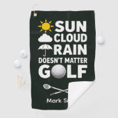 Golfvorhersage für Golfer Golfhandtuch (Insitu)