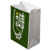 Golfvorhersage für Golfer Mittlere Geschenktüte (Vorderseite Schrägansicht)
