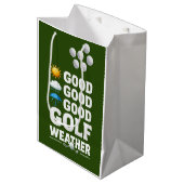 Golfvorhersage für Golfer Mittlere Geschenktüte (Vorderseite Schrägansicht)