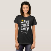 Golfvorhersage für Golfer T-Shirt (Vorne ganz)