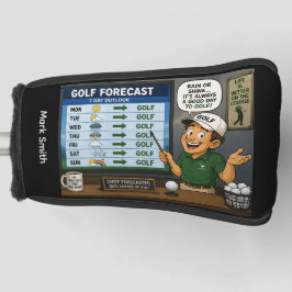 Golfvorhersage Lustige Golf-Sprüche Golf Headcover