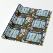 Golfvorhersage Lustiger Spruch für Golfer Geschenkpapier (Ungerollt)