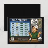 Golfvorhersage Postkarte (Vorne/Hinten)