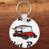 Golfwagen2 Schlüsselanhänger (Vorderseite)