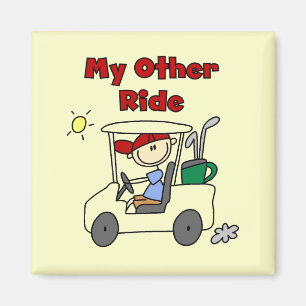 Golfwagen Andere Fahrten T-Shirts und Geschenke Magnet