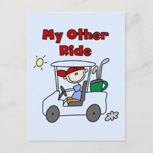 Golfwagen Andere Fahrten T-Shirts und Geschenke Postkarte