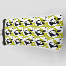 Golfwagen, Clubs & Grüntöne Golf Headcover