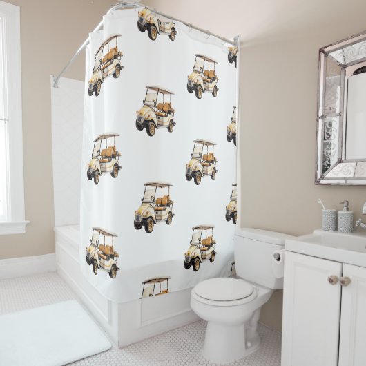 Golfwagen Duschvorhang (Beispiel)