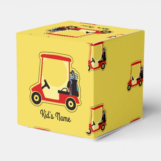 Golfwagen Geschenkschachtel (Rückseite)