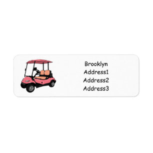 Golfwagen/Golf Buggy Cartoon Abbildung