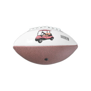 Golfwagen/Golf Buggy Cartoon Abbildung Football