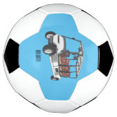 Golfwagen/Golf Buggy Cartoon Abbildung Fußball (Gedreht)