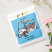 Golfwagen/Golf Buggy Cartoon Abbildung Geschenktütchen (Versiegelt)