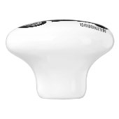 Golfwagen/Golf Buggy Cartoon Abbildung Keramikknauf (Seitenansicht)