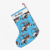 Golfwagen/Golf Buggy Cartoon Abbildung Kleiner Weihnachtsstrumpf (Rückseite (Hängend))