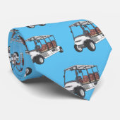 Golfwagen/Golf Buggy Cartoon Abbildung Krawatte (Gerollt)