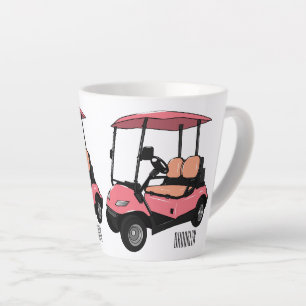 Golfwagen/Golf Buggy Cartoon Abbildung Milchtasse