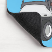 Golfwagen/Golf Buggy Cartoon Abbildung Mousepad (Ecke)