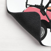 Golfwagen/Golf Buggy Cartoon Abbildung Mousepad (Ecke)