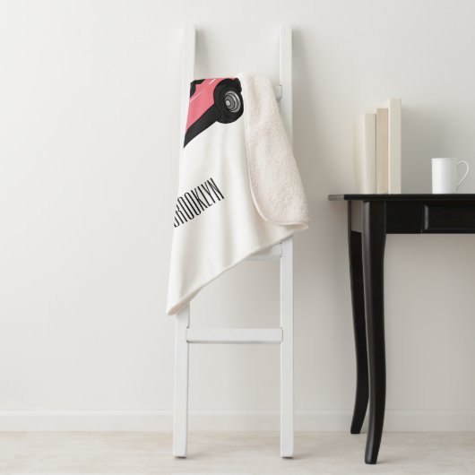 Golfwagen/Golf Buggy Cartoon Abbildung Sherpadecke (Beispiel)