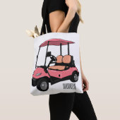 Golfwagen/Golf Buggy Cartoon Abbildung Tasche (Von Nahem)